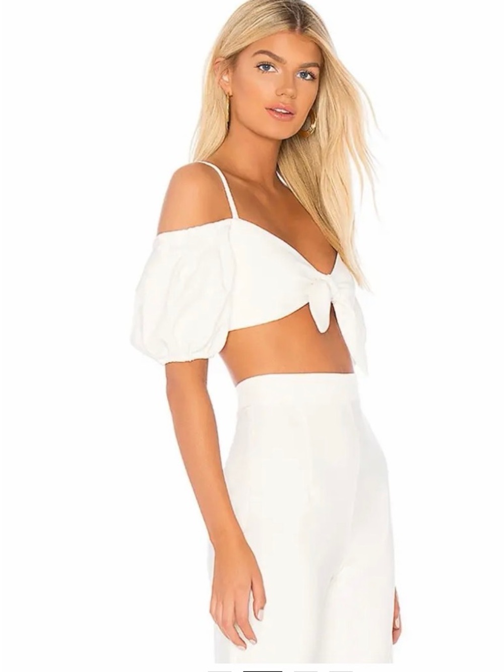 Nookie Belle Crop top in Ivory  NWT size xs